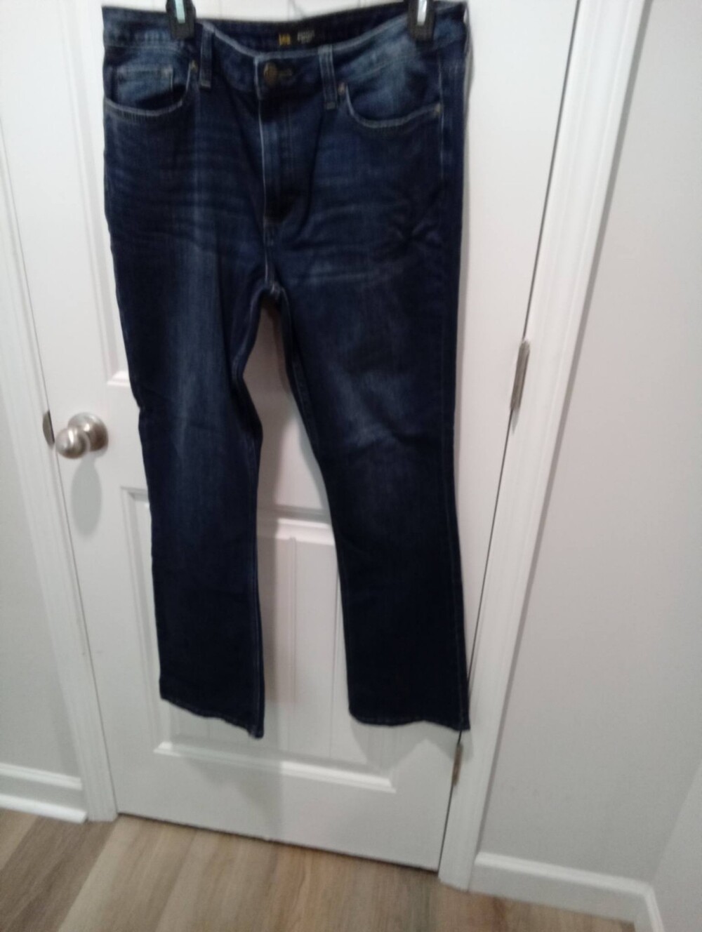 Lee Plus Sz 14 Regular Fit Mid-Rise Bootcut Classic Dark Denim Blue Jeans 30.5"